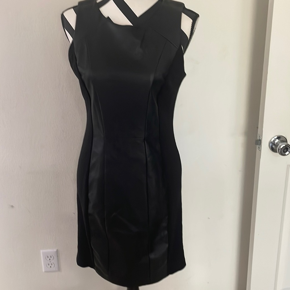 Harve Bernard faux leather dress